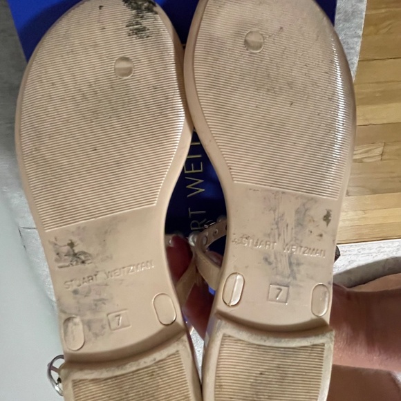 Stuart Weitzman Goldie Crystal Jelly Sandal - Picture 7 of 8